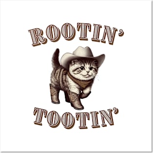 Rootin' Tootin' Cowboy Cat Posters and Art